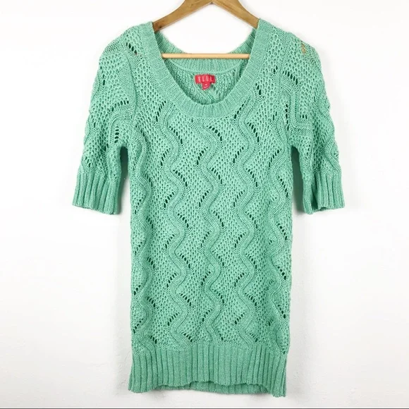 Elle Mint Green Sweater - Picture 4 of 9